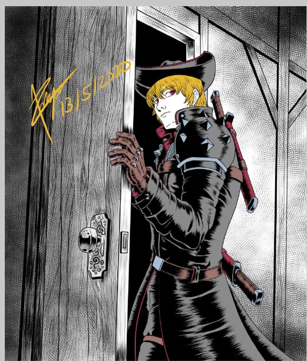 ElPaladinArt's tweet photo. Inktober2017 #15 Mysterious
#inktober2017 #inktober #day15 #mysterious #door #blondeguy #angent #mercenary #darkroom #digitaldrawing #animestyle #fantasy #oc https://t.co/5YGDxoeu8e