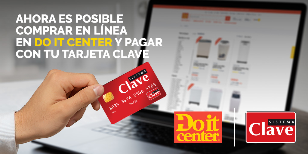SISTEMAClave's tweet photo. En #Telered queremos hacer más fácil la vida de todos nuestros usuarios. Por eso, ahora es posible comprar en línea en Do it Center y pagar con la tarjeta Clave.
#DoitCenter #Ecommerce #eClave #ComunidadeClave #SistemaClave #Panamá https://t.co/H6zQhk6JdX