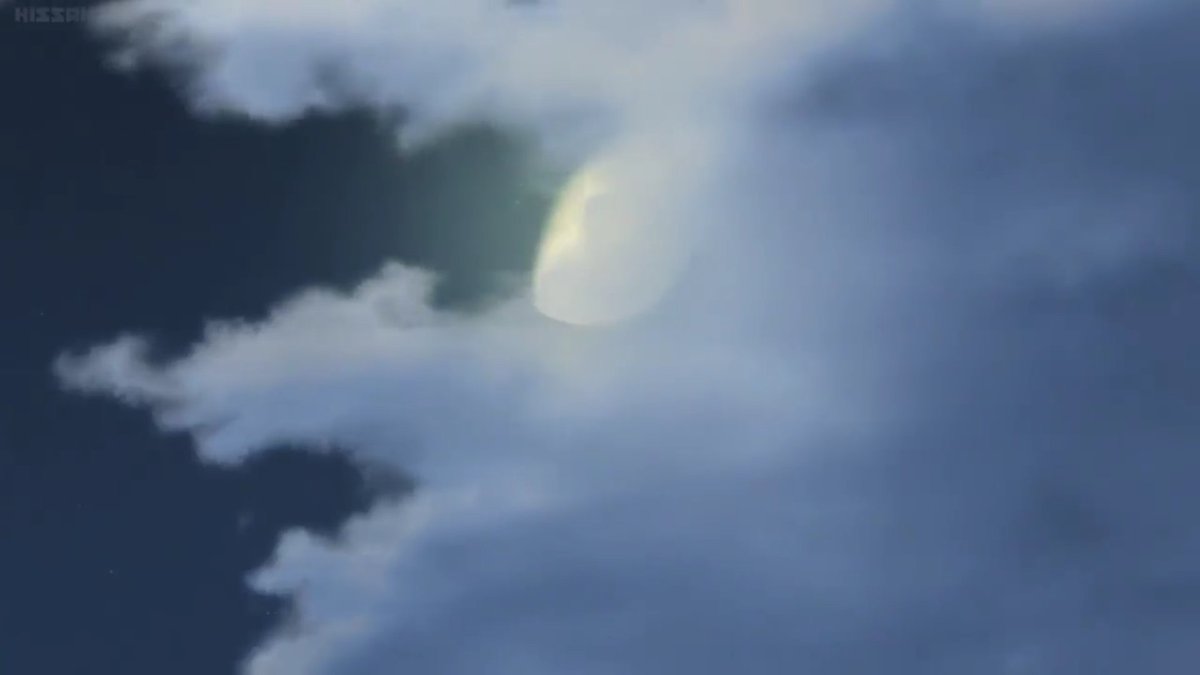 whenever we see kei walking from the gymnasium to the school, the moon is always behind clouds so you don't see it; it's clearly symbolizing kei (he is named after the moon after all) and how he has closed himself off of many things, from volleyball to his family(1/8)