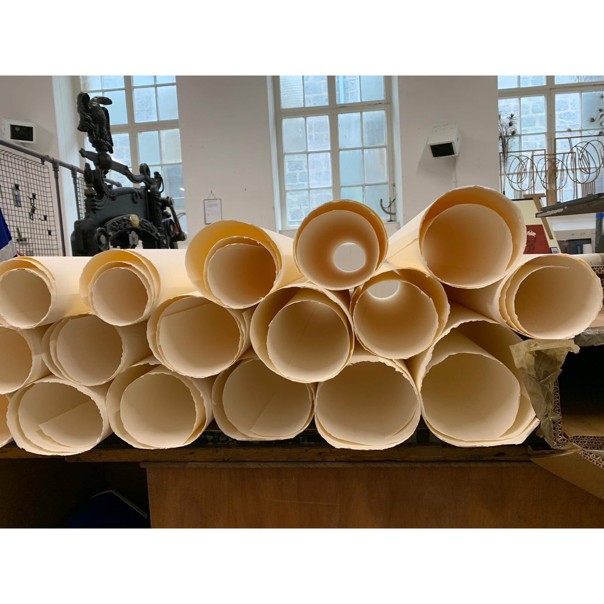 AdeAdesinaink's tweet photo. Print studio @peacockvisualarts #printmaking #prep #print #paper #printstudio #printmakingworkshop #adeadsina #printmakingpress #aberdeen #backtowork https://t.co/JDBYUzMsR1
