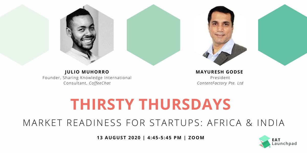 rescalelab's tweet photo. Join us this Thursday to hear about the start-up ecosystem in Africa and India!

Date/ Day: 13 August 2020, Thursday
Time: 4.45-5.45pm
Platform: Zoom
Sign up here: https://t.co/bCLLCh2AXJ

#eatevents #entrepreneurs #entrepreneurship  #india #africa #market #readiness #startups https://t.co/bWe4DrrGTu