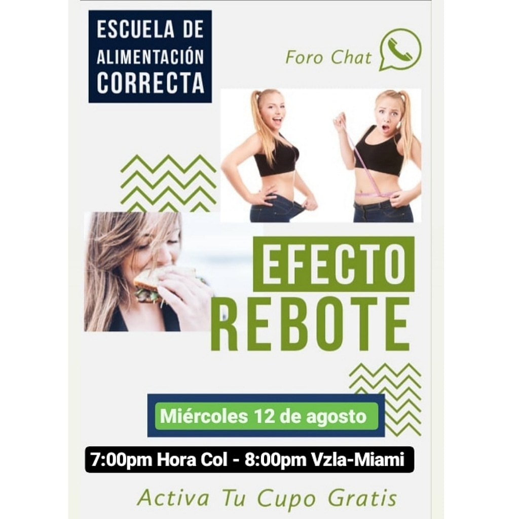 mailin_c's tweet photo. *¿Sabes qué es el efecto rebote?*

 Te lo contamos todo
El efecto rebote es el principal enemigo de las dietas, especialmente de aquellas que prometen bajar mucho peso en poco tiempo.

 *Participa en el FORO CHAT  y aprende hábitos Saludables!!!* 

https://t.co/KGKYJjJ2fM https://t.co/IJrAmkOhEi