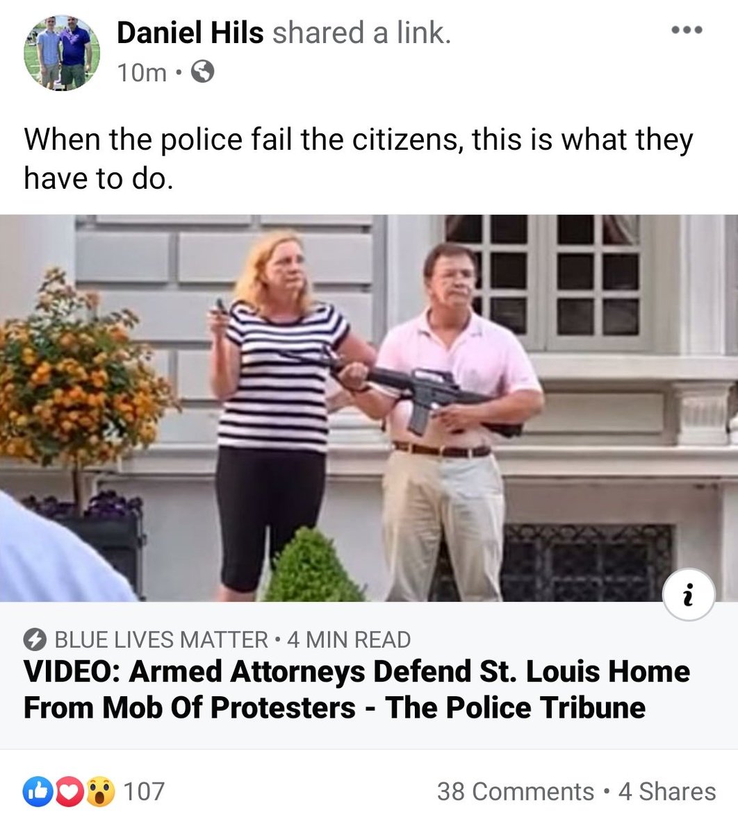 Notice the different reactions to people carrying guns. I wonder why. 