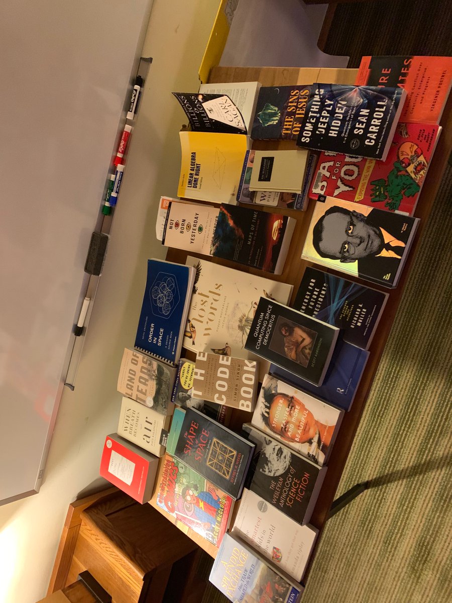 Last year, I went to a conference where everybody was asked to bring a book and put it on the bookshelf. Then, at the end of the weekend, everybody took one of the books home with them.