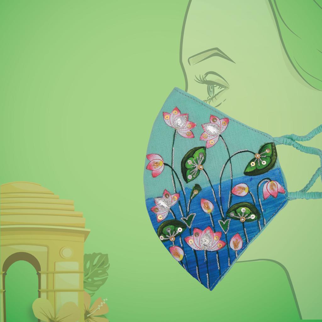 PCJeweller's tweet photo. Owing to New normal, and changing trends here we divulge our collection of #SilverMask.
Made with pure #cotton fabric, with beautiful #craftsmanship & traditional work of Aari with #silver gota, Silver wires, silver sequin work & Hand Painting @PCJeweller
https://t.co/AKRsOogJ99 https://t.co/epBpvQSvLa