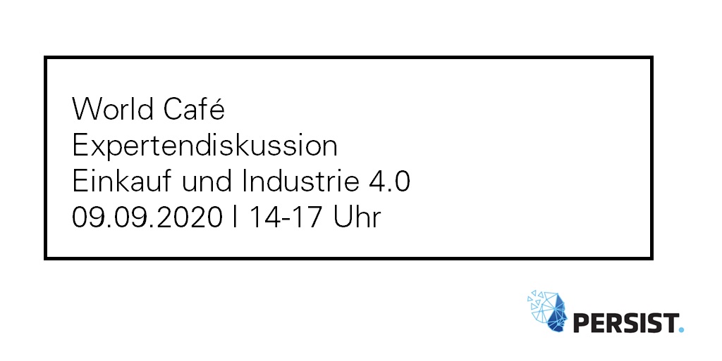 Im Rahmen der fortschreitenden #Digitalisierung befindet sich auch der #Einkauf im Wandel. Diskutieren Sie mit uns! bit.ly/2XUOVFn Online World Café, 09.09.2020, 14 Uhr. Jetzt anmelden! 
@FraunhoferIML <a href="/TU_Dortmund/">TU Dortmund</a> @MittelstandDigi <a href="/mittelstandcafe/">mittelstandcafe</a> @ZukunftEinkauf