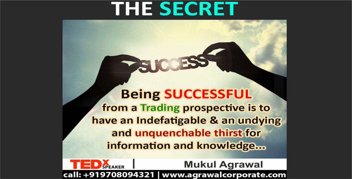 themukulagrawal's tweet photo. Secret of Success. (Retweet Please)
.
JOIN 25 AUGUST 10 SEPTEMBER ONLINE CLASS CALL 09708094321
#fundamentalanalysis #sharemarketportfolio #stockmarketportfolio #intradaytrading #multibaggerstocks
#bluechipstock #investment #multibaggerstock2020 #whatismultibaggerstock https://t.co/j9qgCqipeJ