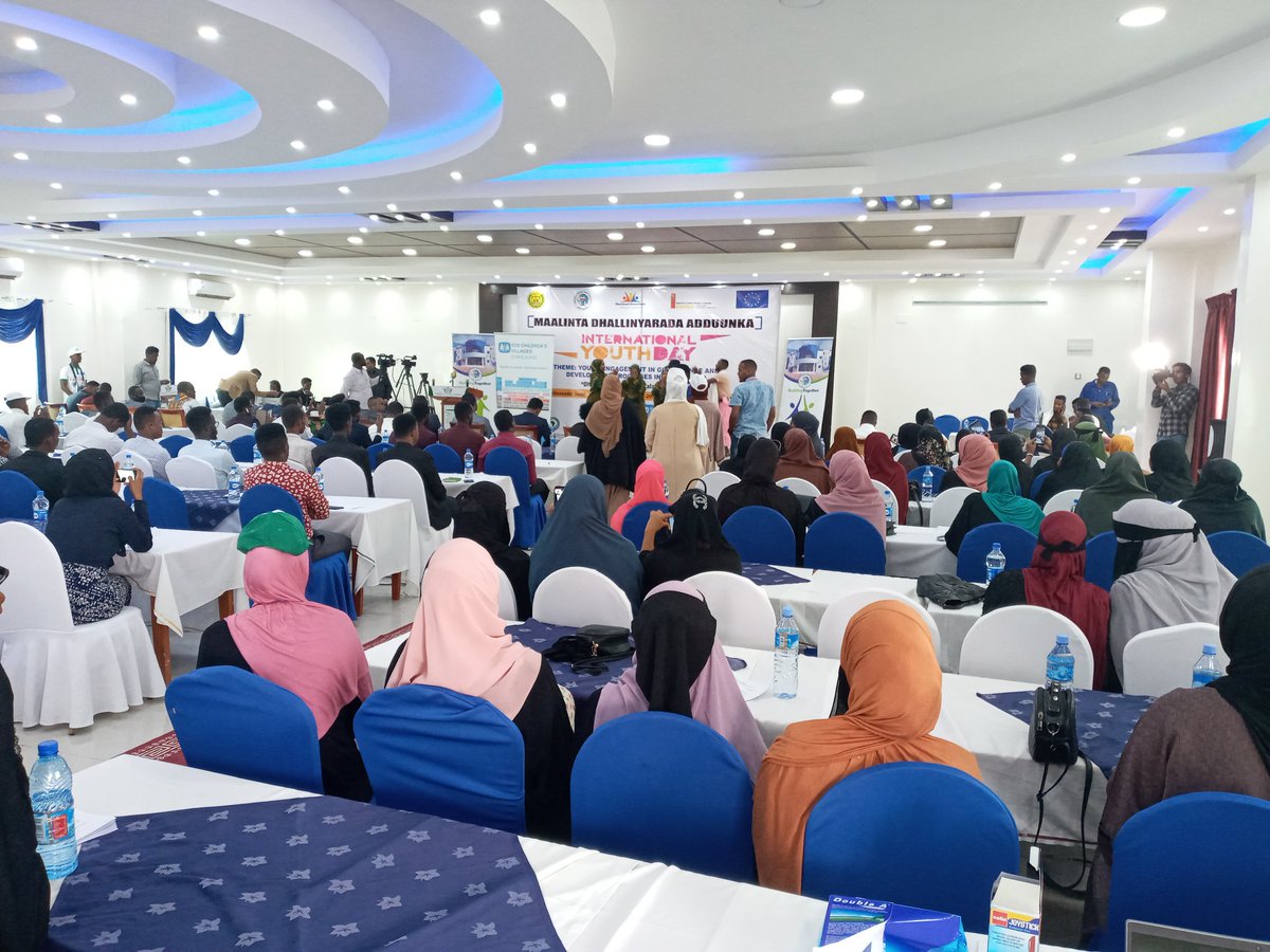 YOVENCONGO's tweet photo. The International Youth Day commemoratation has officially begun in Ambassador Hotel, Hargeisa.

#IYD2020 
#Somaliland
#YOVENCO2020 https://t.co/Uy7Gp7oY3q