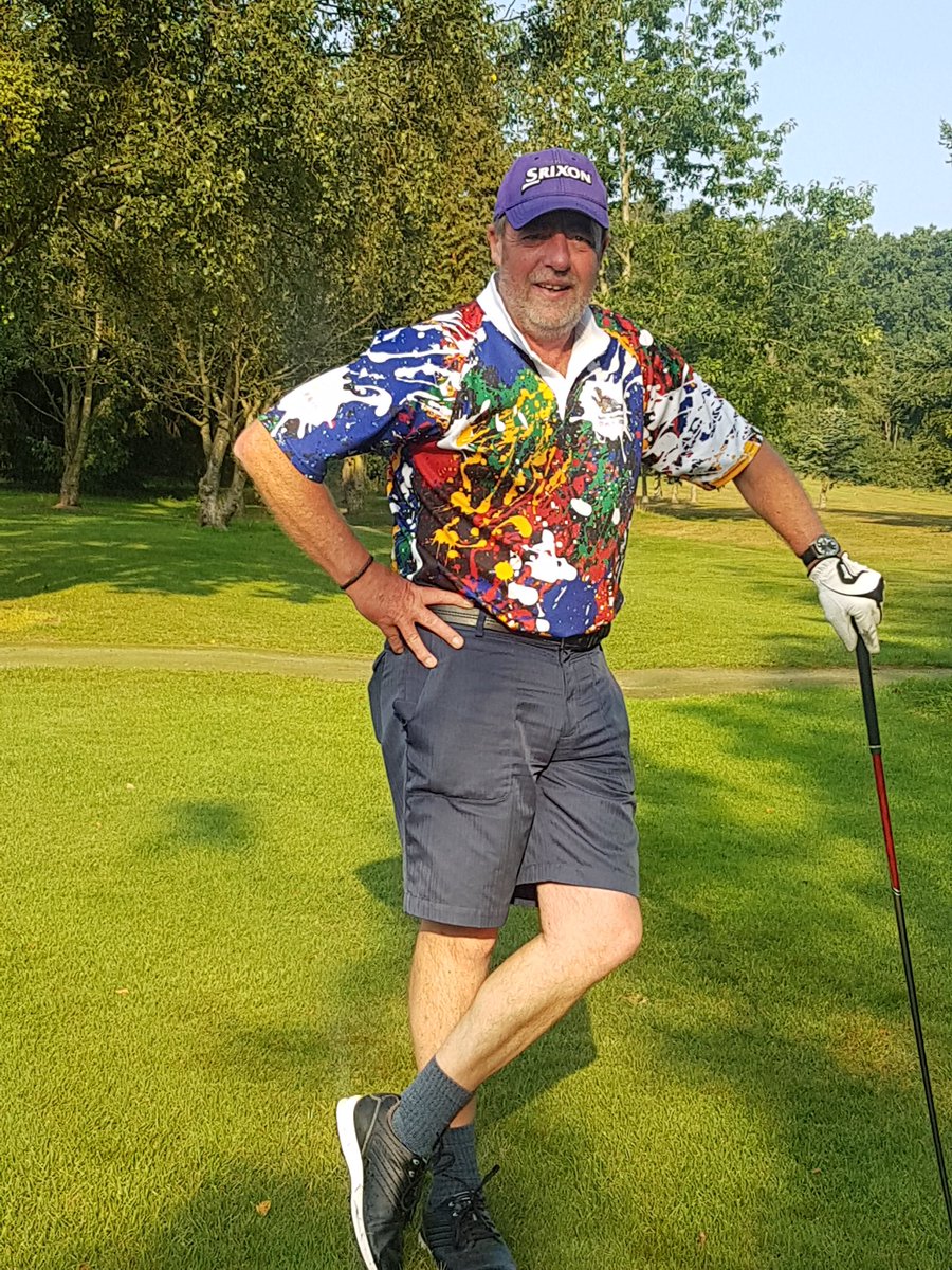 LickeyHillsGolf's tweet photo. t's only 8am on a Wednesday morning  and Tim has already taken the prize as the brightest dressed  golfer today , unless you can do better ,  the challenge has been set ....
#BrightWithASmile 
#golf #golfchat #golfer https://t.co/RXDq6iL1xE