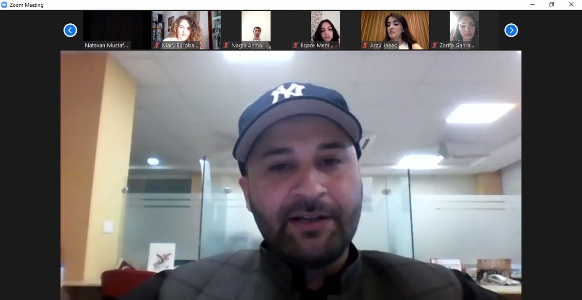 greatsilkway's tweet photo. Expert @qaisernawab098  spoke about "The impact of International Conflicts on the lives of Young people",Mr. Naghi Ahmadov told about "International Security and the Role of China"as the expert of Center for Analysis of International Relations within webinar. #YouthDay #gswyouth https://t.co/cBuOO4eDUQ