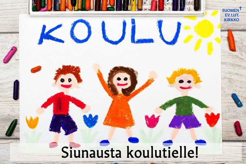 kirkko_evl's tweet photo. Iloa ja siunausta kaikille koulutiensä aloittaville! https://t.co/pZ2ohjciy2