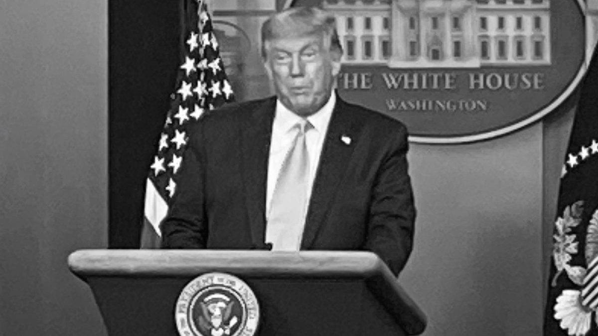 BrianKarem's tweet photo. I've covered this administration since day one. @realDonaldTrump is not the same man he was then. He's incoherent, ill-tempered and ignorant, yes. But he's also changed. Today I saw a man with low energy, befuddled and lumbering. Put a fork him, I think he's done. https://t.co/9qjS409QNH