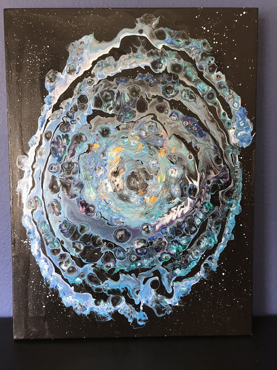ArtSolutionsInk's tweet image. This is a “Galaxy Pour”