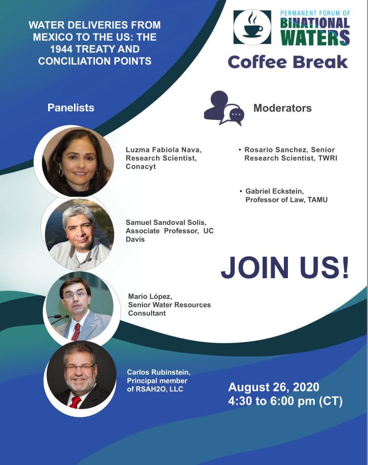 BinationalWater's tweet photo. Hello folks! Interested in #water #deliveries from Mexico to the US? See our First Coffee Break  💧☕ Save the date and see you there!
https://t.co/7j0gmc5Xds https://t.co/NHpyM5pNdd
