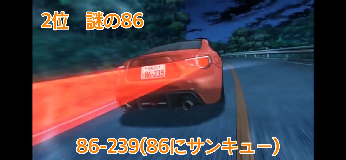 ナルgo 個人的に面白いと思った イニシャルdナンバーランキング イニシャルd 頭文字d