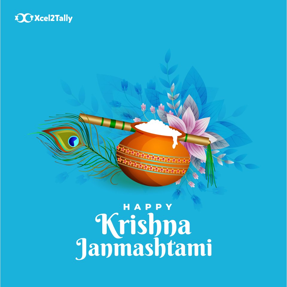 Xcel2Tally's tweet image. May Lord Krishna’s flute invite the melody of love into your life. Wishing you all a very Happy #Janmashtami

#Xcel2tally #Excel2tally #Tallyerp9 #ExcelToTallyimport #TallyConverter #CharteredAccountants #TallyonMobile #HinduFestivals #Govinda #KrishnaJanmashtami #RadhaKrishna
