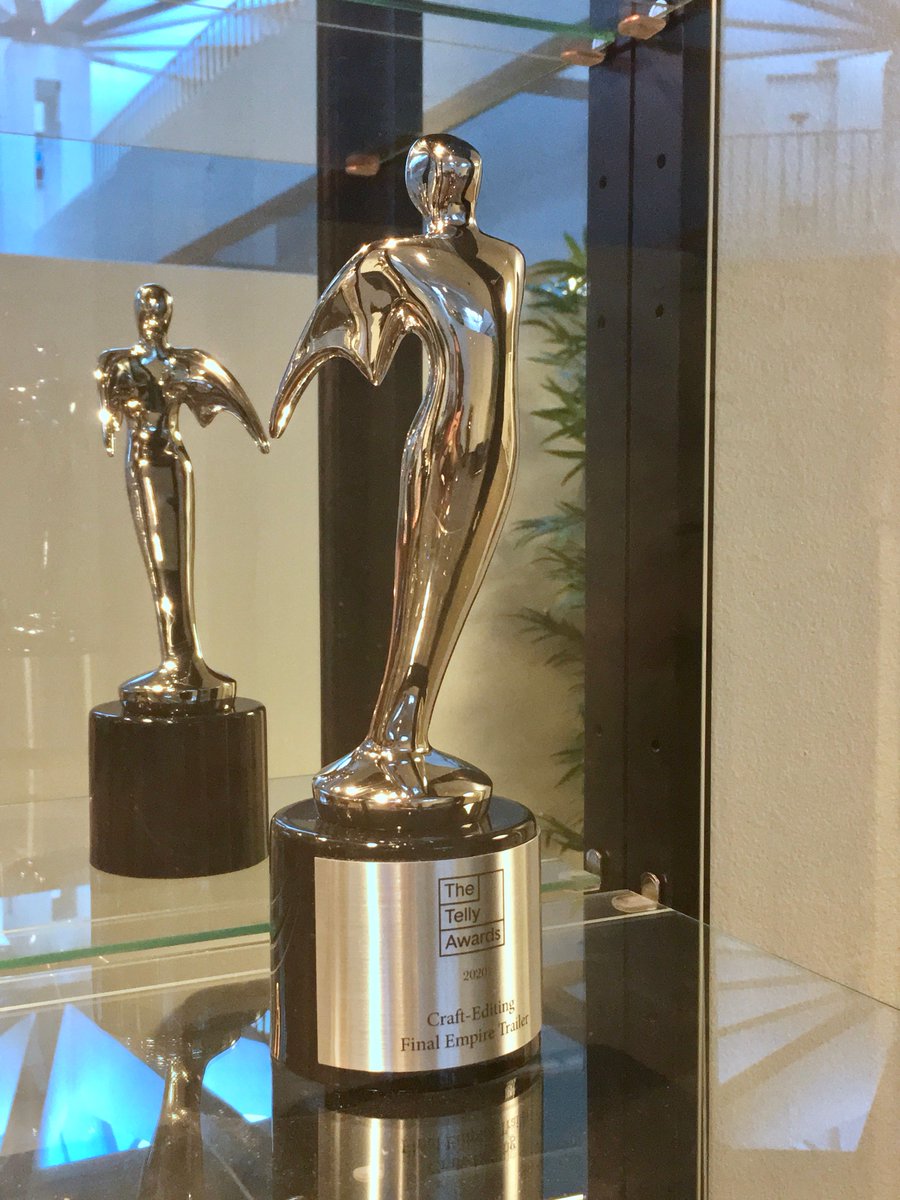 VOPministry's tweet photo. Welcoming a new award to our cabinet—a Silver #TellyAward for the trailer for our short series #FinalEmpire. (You can watch it at https://t.co/4c5VTROEDr.) We are blessed to have such a talented production team! 😊 https://t.co/UbakBwzksj