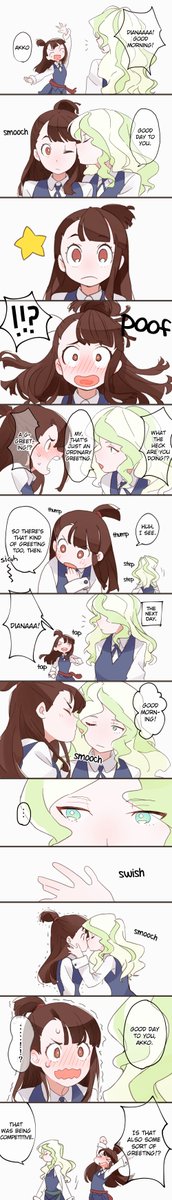 "It's just a greeting Akko" [Little Witch Academia]