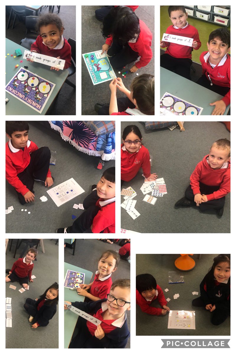 In maths groups this week, we are learning about making equal groups! Our knowledge of repeated addition and multiplication is growing. Miss Coote and Mrs James are two very happy Kindergarten teachers! 🤩 <a href="/StephanieCoote1/">Stephanie Coote</a> <a href="/rydalmereps/">Rydalmere Public</a> <a href="/bek_zadow/">Bek Zadow</a>