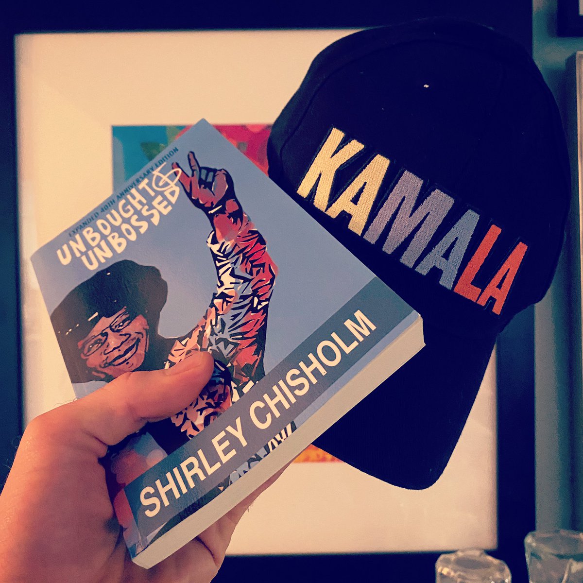 DrunkLiterature's tweet photo. Thinking about #ShirleyChisholm today. For me, the most revelatory part of Unbought &amp; Unbossed was how many issues were still relevant today, decades after Shirley wrote. #KamalaHarris is making history today, but we also honor those — like Shirley — who paved the way. #Books https://t.co/Ki60712BqC