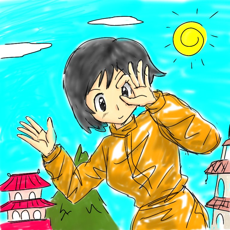 清書すると線が死ぬので、下書きのまま色付け。うん…。
#落書き #イラスト #イラスト好きな人とつながりたい  #練習中 