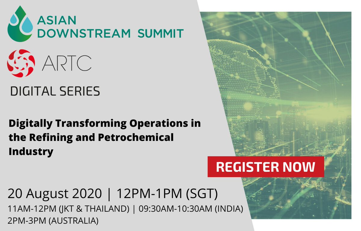 AD_Insights's tweet photo. On 20 August, discover how digital transformation of operational procedures is an opportunity for owner operators in the refining and petrochemical industry. Click here to register now: https://t.co/T6BMnrHO1L. #ADS20 #ARTC20 #downstream #oilgas https://t.co/hVz57CmGQ1