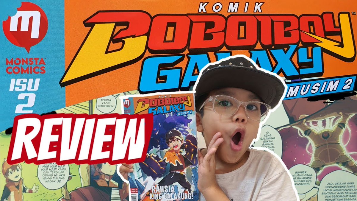 BoBoiBoy's tweet image. #FanReview || TERBAIK! Adik Thabit Zafran &amp;amp; ibunya buat video tentang Komik #BoBoiBoyGalaxy Musim 2 - Isu #3!😆⚡ 

Ibu: Ha. Gopal suruh #BoBoiBoy dapatkan kuasa Tahap Ke-3 dengan sedut kuasa daun ni.

Thabit: GASP! Mana boleh!

👉 youtu.be/lLEgoS4DmK8

#BBBGLXS2
#Monsta