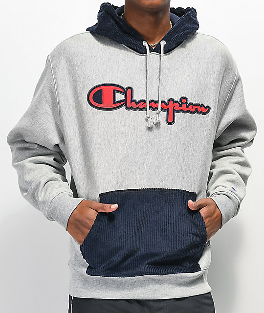 champion reverse weave corduroy hoodie