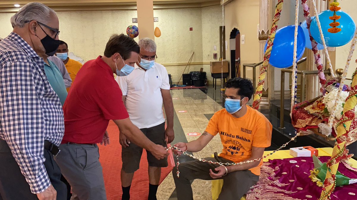 patrickbrownont's tweet photo. Spoke at the #KrishnaJanmashtami2020 celebrations at the Hindu Sabha this evening. #COVID19 restricted participation but the virtual telecast means the Hindu community in #Brampton was able to celebrate safely. Next year, hopefully we can celebrate together as a community again. https://t.co/hPayRuD8ti