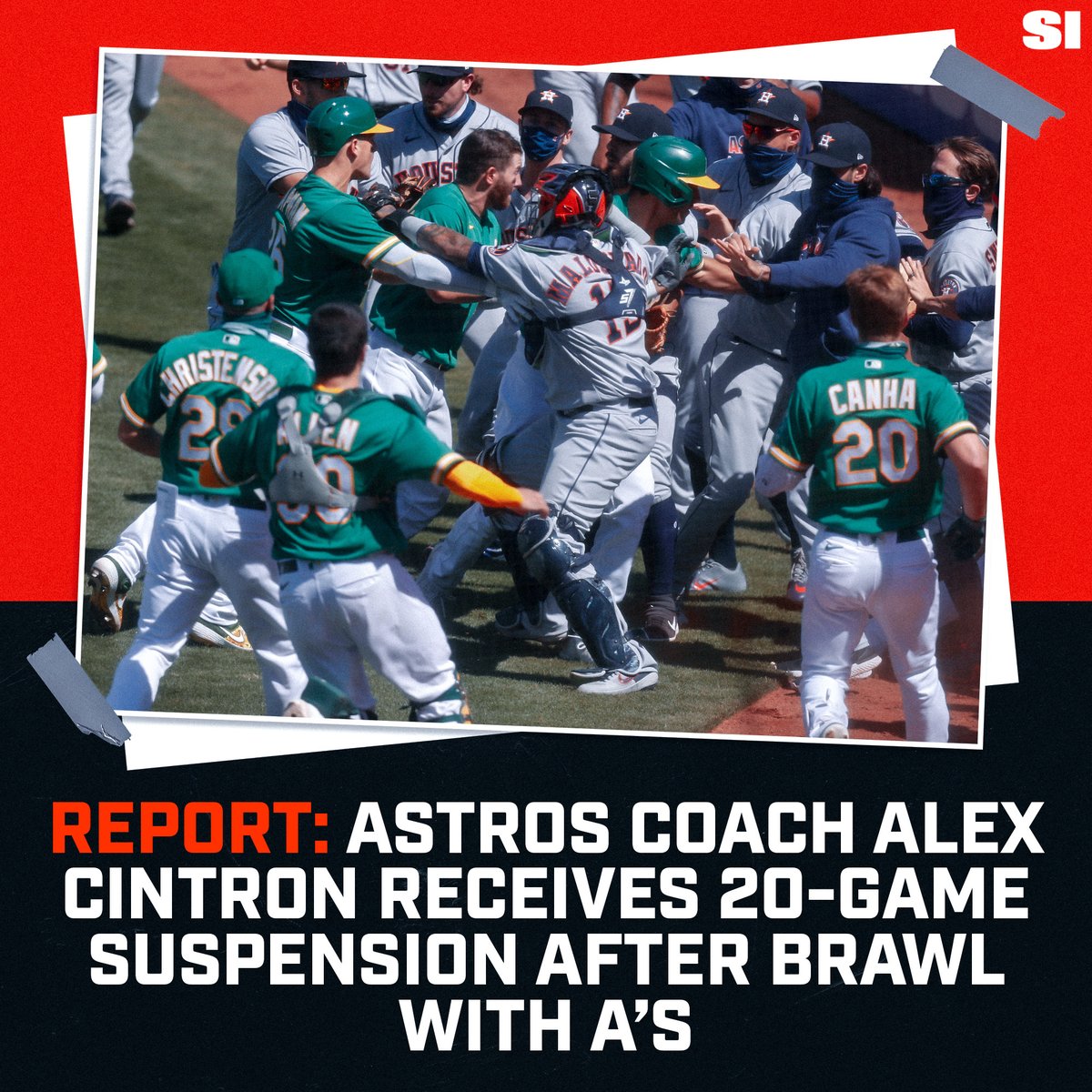 SInow's tweet photo. Alex Cintron’s suspension is the largest ever levied against an MLB coach 😬 https://t.co/cIcDfpFFPg https://t.co/ZGy1LoV89W