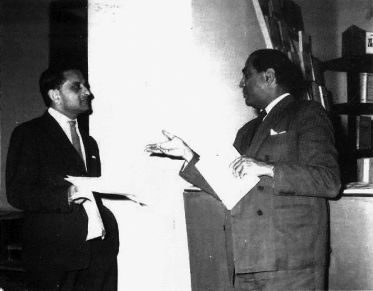It was in IISc that he met another titan of modern India, Homi J Bhabha, and started a long friendship. Sophisticated and good-looking, they earned a reputation as playboys. CV Raman's nephew later recalled that "we used to look at them with envy". (8/23)