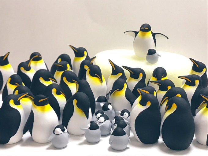 軽量粘土で作るかわいいペンギンのtwitterイラスト検索結果