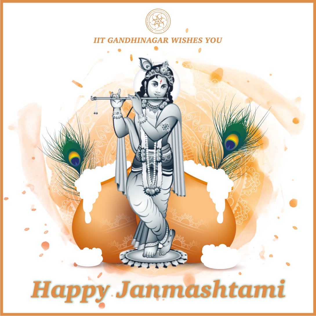 iitgn's tweet photo. Happy Janmashtami! May the divine blessings of Lord Krishna bless you with health and happiness. https://t.co/NAkWYnzh1f