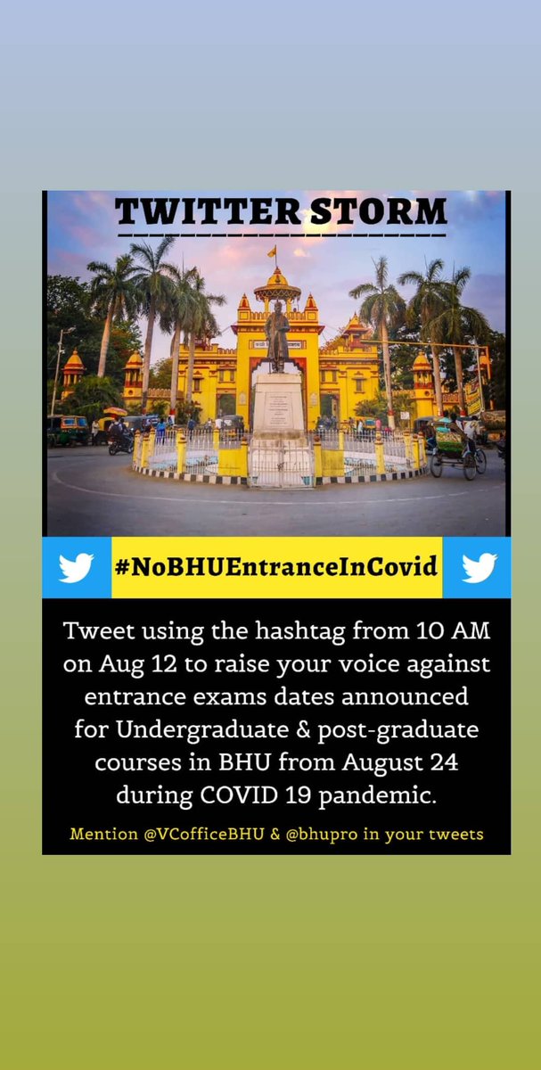 the_Cynicaa's tweet photo. #NoBHUEntranceInCovid  #nobhuexamincovid #StudentsInSCAgainstUGC #StudentsLivesMatters @bhupro @VCofficeBHU @HRDMinistry @PMOIndia https://t.co/D4ZaTbIGzQ