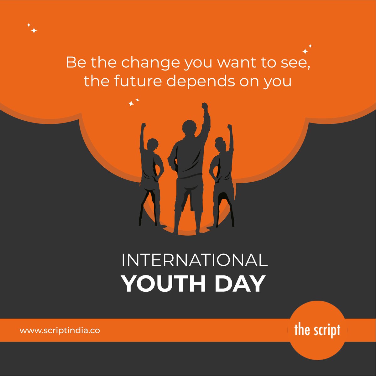 ScriptWithUs's tweet image. Youth = Future
#InternationalYouthDay2020 #YouthDay #YouthDay2020 #motivation #young #inspiration #communication #brandbuilding #contentmarketing #contentwriting #brandingdesign #logodesigning #Script