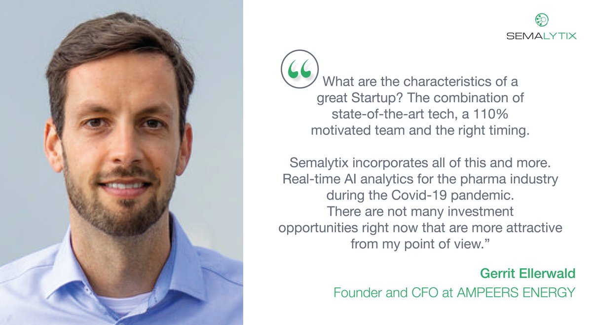 We would like to express our most sincere appreciation to our angel investor Gerrit Ellerwald for believing in #Semalytix right from the start and for his continued support. Check out what he has to say about his #motivation for #investing in Semalytix. 

#AngelInvestor #pharos