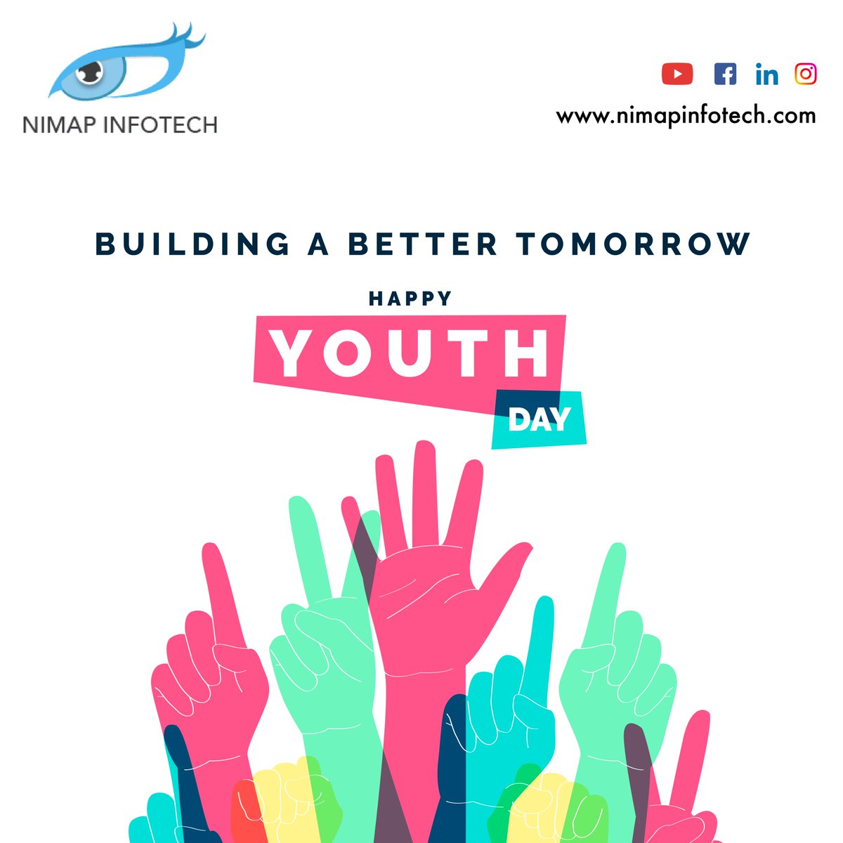 NimapInfotech's tweet image. This International #YouthDay, let&apos;s enable the world&apos;s youth to enjoy lives of safety, dignity and opportunity and contribute to the fullest of their great potential. #NimapInfotech