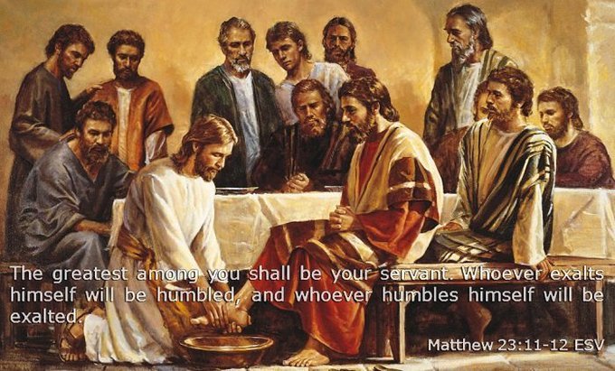 TruthfulWord7's tweet photo. "The greatest among you shall be your servant. Whoever exalts himself will be humbled, and whoever humbles himself will be exalted." Matthew 23:11-12 ESV
#YAHUSHUA #JESUSCHRIST #JESUS #CHRIST #LORD #GOD #Greatest #Servant #Exalts #Humbled #Himself #Exalted https://t.co/v9q7hGkGRU