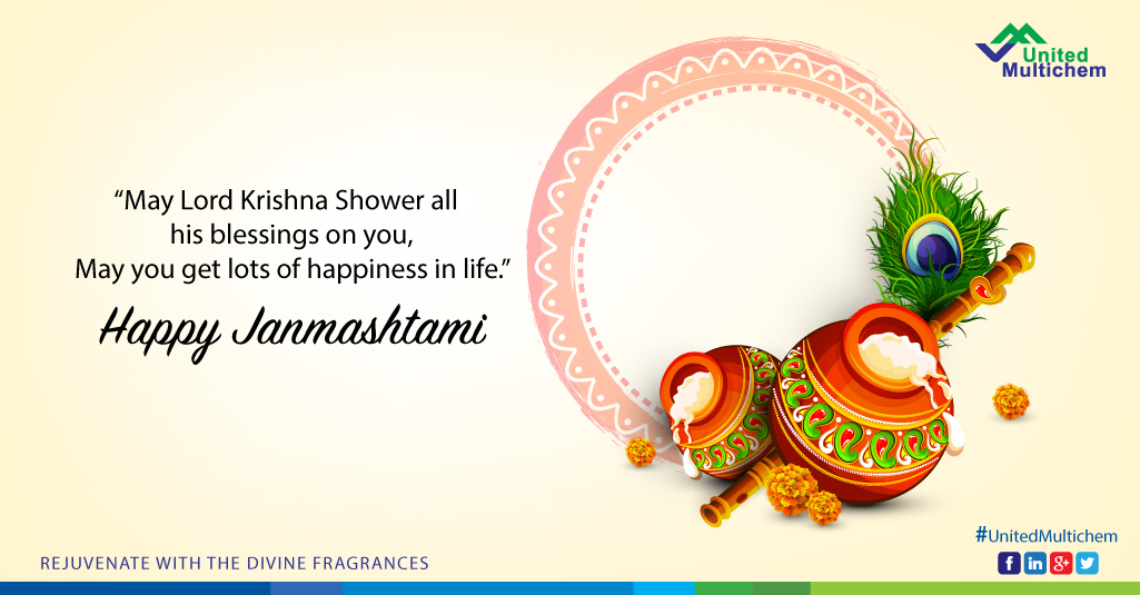 UnitedMultichem's tweet photo. Wishing you a blessed and happy Krishna Janmashtami https://t.co/xzgDaR18Ne