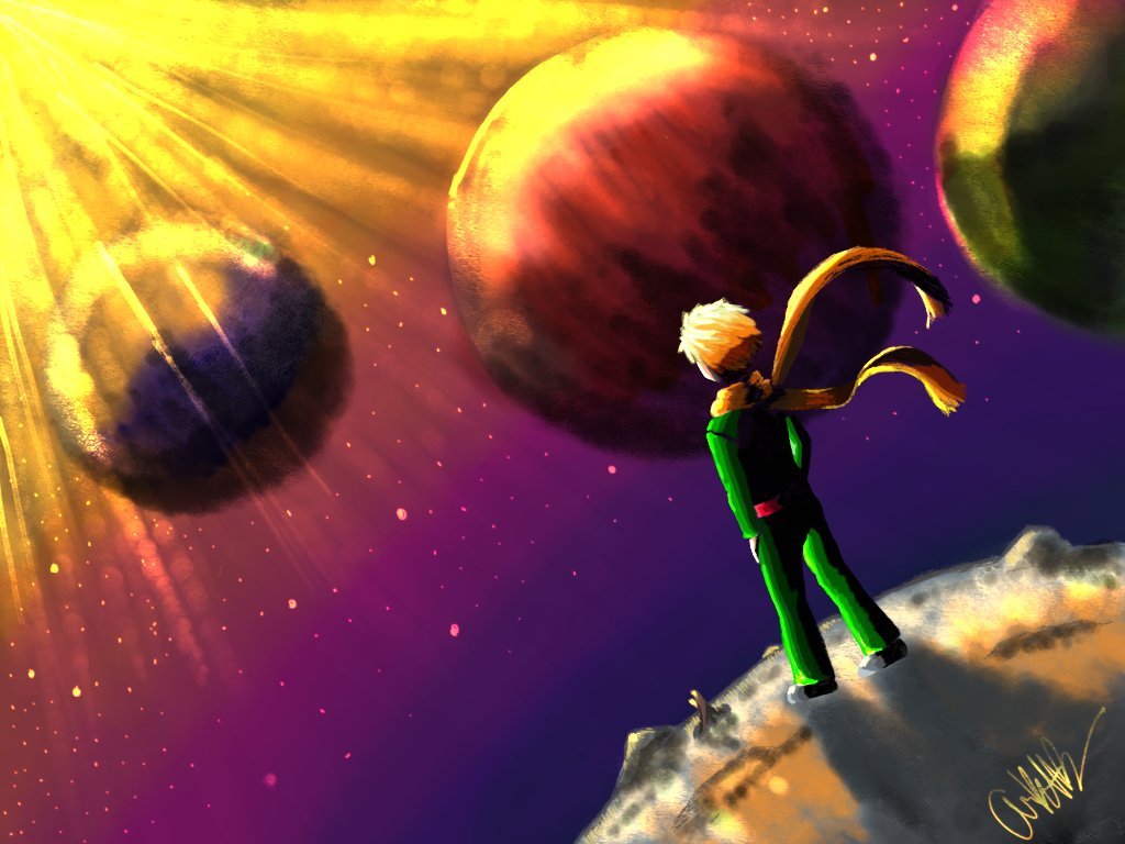 Drew this a year, The Little Prince and his 44th Sunset #art #artph 