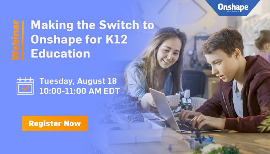 Bernhard Eberl (@eberlbernhard) on Twitter photo Join us for a live #webinar on 8/18 in which #K12 #educators share their experience transitioning to <a href="/Onshape/">Onshape by PTC</a> for their #CAD instruction, including tips for getting started and recommended resources for teaching remotely. Register here > ptc.co/ZYjb50ATuuY <a href="/Bot_TwLehrerZ/">Bot Tw!tterlehrerzimmer</a> Join us for a live #webinar on 8/18 in which #K12 #educators share their experience transitioning to <a href="/Onshape/">Onshape by PTC</a> for their #CAD instruction, including tips for getting started and recommended resources for teaching remotely. Register here > ptc.co/ZYjb50ATuuY <a href="/Bot_TwLehrerZ/">Bot Tw!tterlehrerzimmer</a>