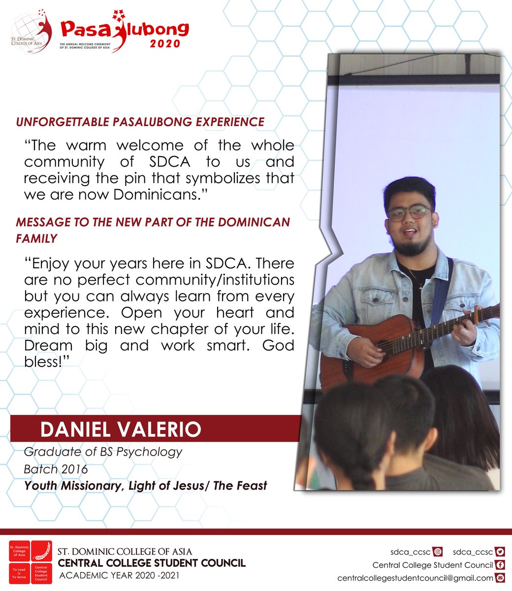 SDCA_CCSC's tweet photo. Experience is truly the best teacher. Share us your best experience with your Dominican family!

#SDCAPasalubong2020
#DominiCanExceed https://t.co/sggXRkohx4