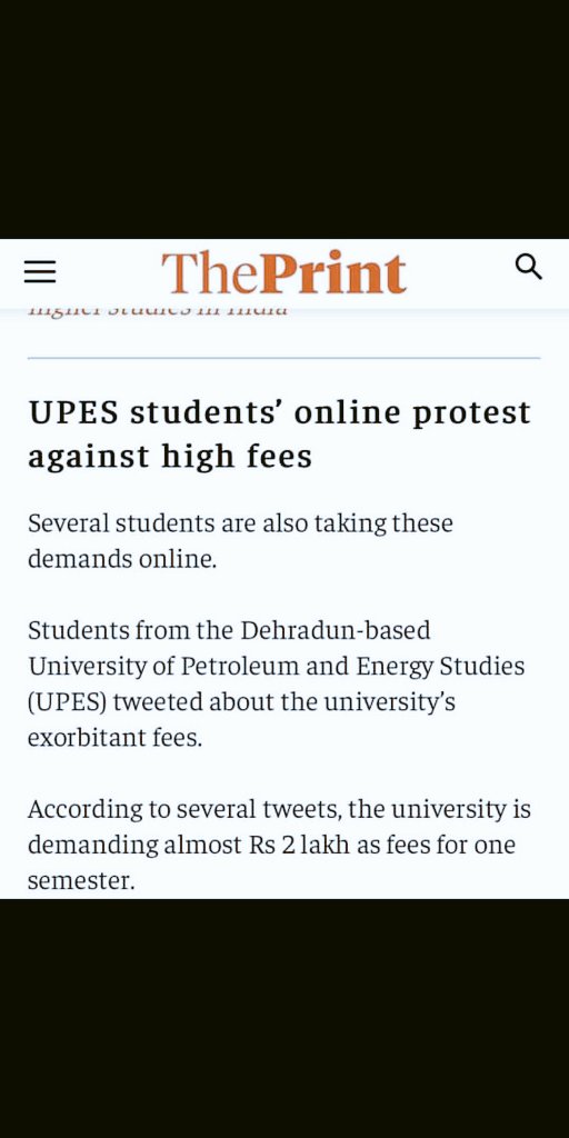 Raj__0212's tweet photo. #upesfees  #upesfeeskamkarona #SayNoToFees 
#UPES #UPESFAILS https://t.co/cGnu60Mu89