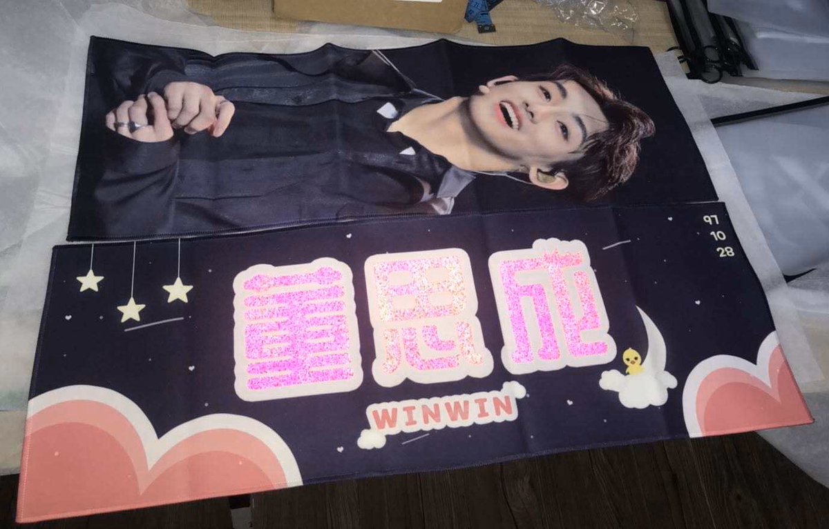 WAYVUNION's tweet photo. #wayvunionupdates

the manufacturer sent us pictures of the slogan samples! https://t.co/YWRfuqIvIc