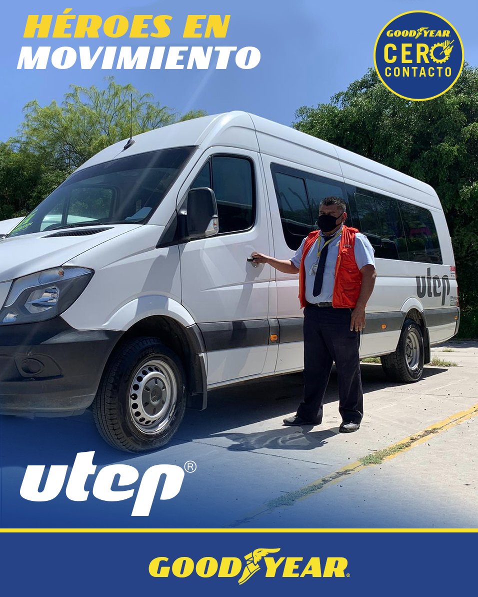 GoodyearMx's tweet photo. Agradecemos el compromiso de los transportistas de Grupo UTEP, que ofrecen todos los días al llevar de manera segura a personas al trabajo y mantener activa la economía. ¡Son nuestros héroes en movimiento! https://t.co/r37UkliOJc