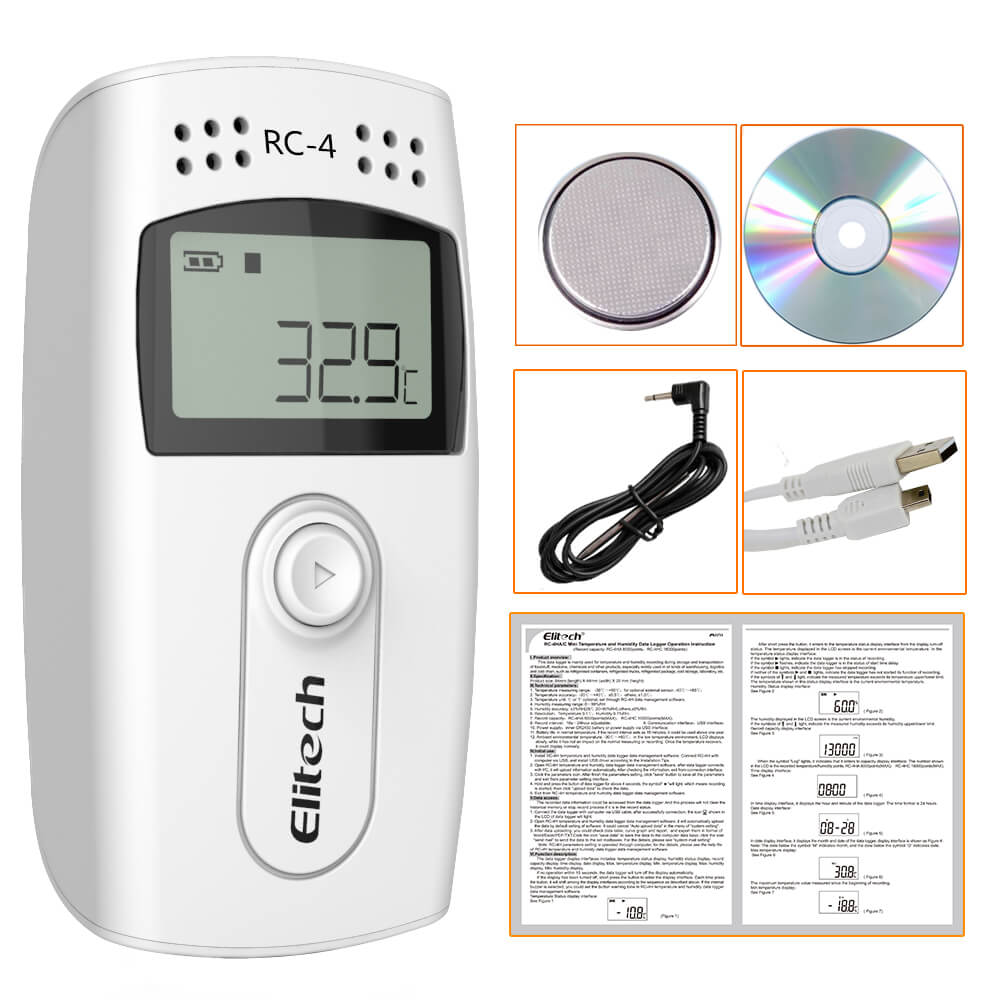 elitech_uk's tweet photo. Elitech RC-4 Temperature Data Logger with External Probe
Temperature Measuring Range: -30 °C ~+60 °C
Storage Capacity: 16000 Readings
#elitech #temperaturedatalogger #temperatures #coldchain #datalogger
https://t.co/gTx4uaOFHb https://t.co/fM3a8VM7SH