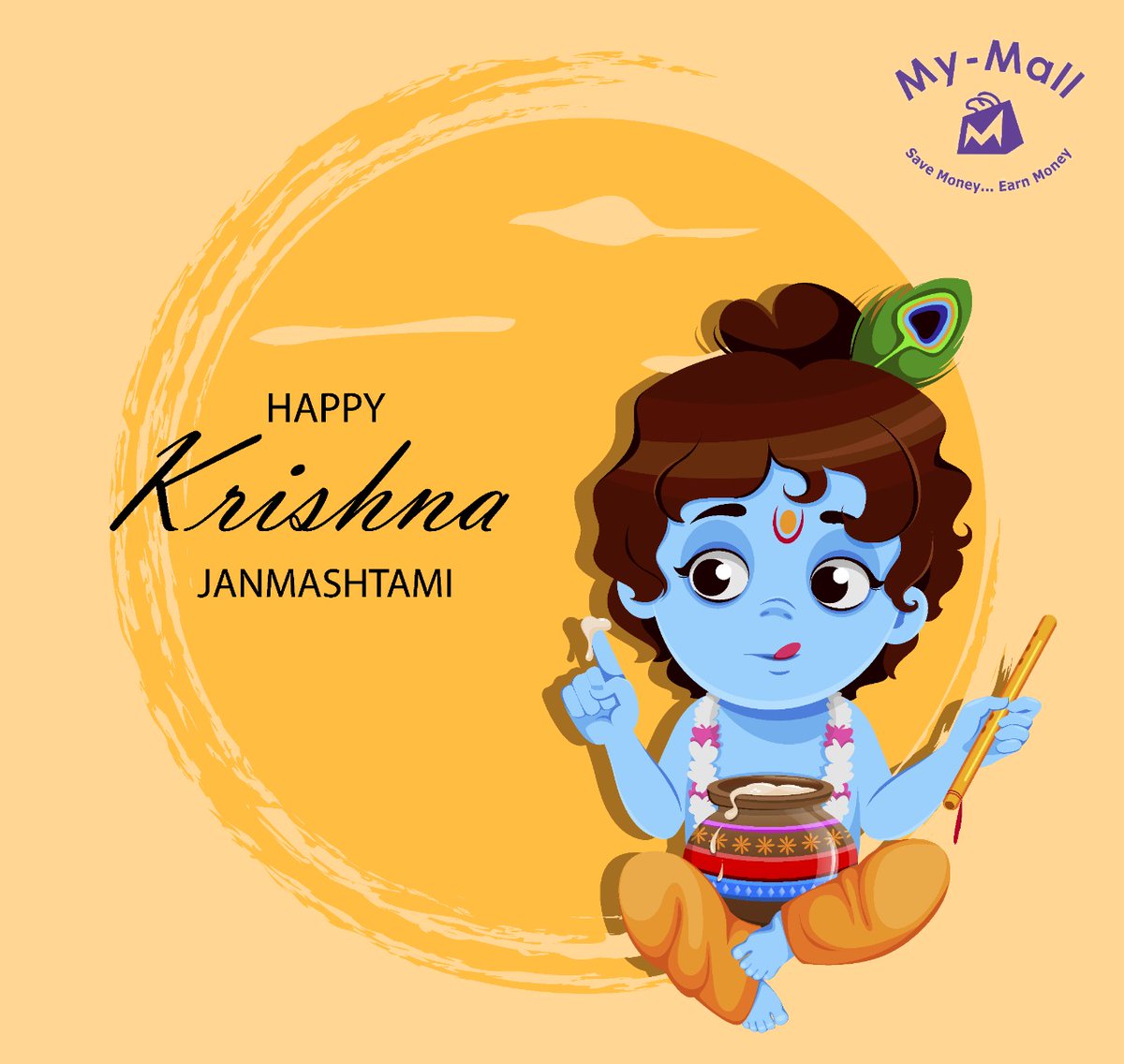 Mymall4's tweet photo. Happy Janmashtami to all!

May all your wishes come truant may Nand Gopal shower his blessings on you and your loved ones!

#krishna #love #joy #wisdom #janmashtami #celebration #togetherness #purity https://t.co/LFz4CSHRRs