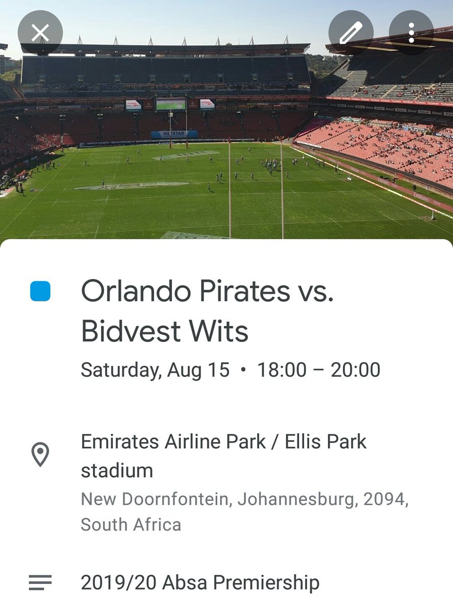 GugulethuBranch's tweet photo. NEXT MATCH | August 15, 2020: @orlandopirates vs. @BidvestWits. Live from Emirates Airline Park on @SuperSportTV at 18h00 #AbsaPrem #PIRWIT https://t.co/659ntwXPj4