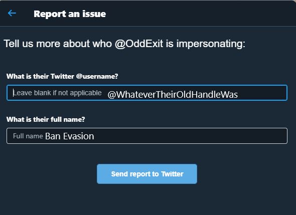26. How to report ban evasion.