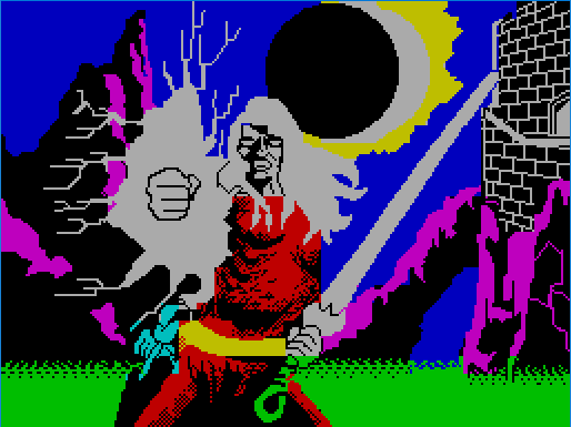 tobobobo's tweet photo. ZX Spectrum Loading Screen Castles [honourable mentions] 99/100: Return of the Things

#ZXCastles #ZXSpectrum #RetroGaming https://t.co/BiXv02WSjA